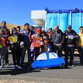 Environmental education events to raise the awareness of drivers on the interoceanic highway regarding the importance of the vicuña as a resource for local people. Credit: SERNANP – Reserva Nacional Pampa Galeras Bárbara D’Achille