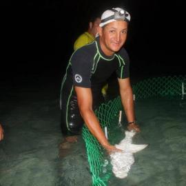 Fishermen involved in conservation projects in Los Roques, Venezuela. Credit Dr. Rafael Tavares CIT