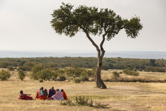 Members of the Nashulai community. Credit: Nashulai Maasai Conservancy