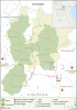 Map of the 4,229 km2 Nam Et-Phou Louey National Protected Area, Laos