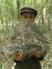 Patrol team with wire snares collected in saola habitat, central Laos (Nakai-Nam Theun National Protected Area). 